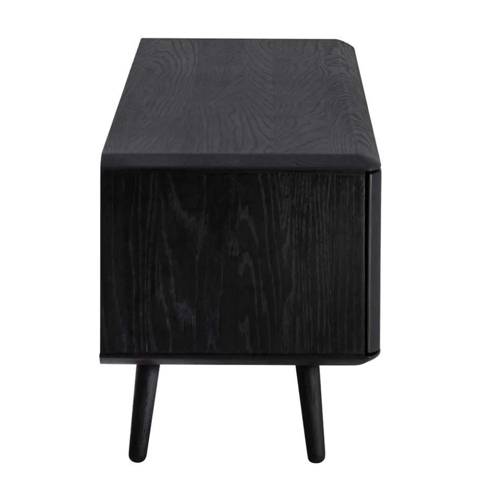 TV Unterschrank in Schwarz aus Eiche - Arathan