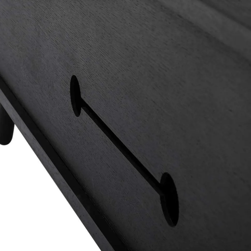 TV Unterschrank in Schwarz aus Eiche - Arathan