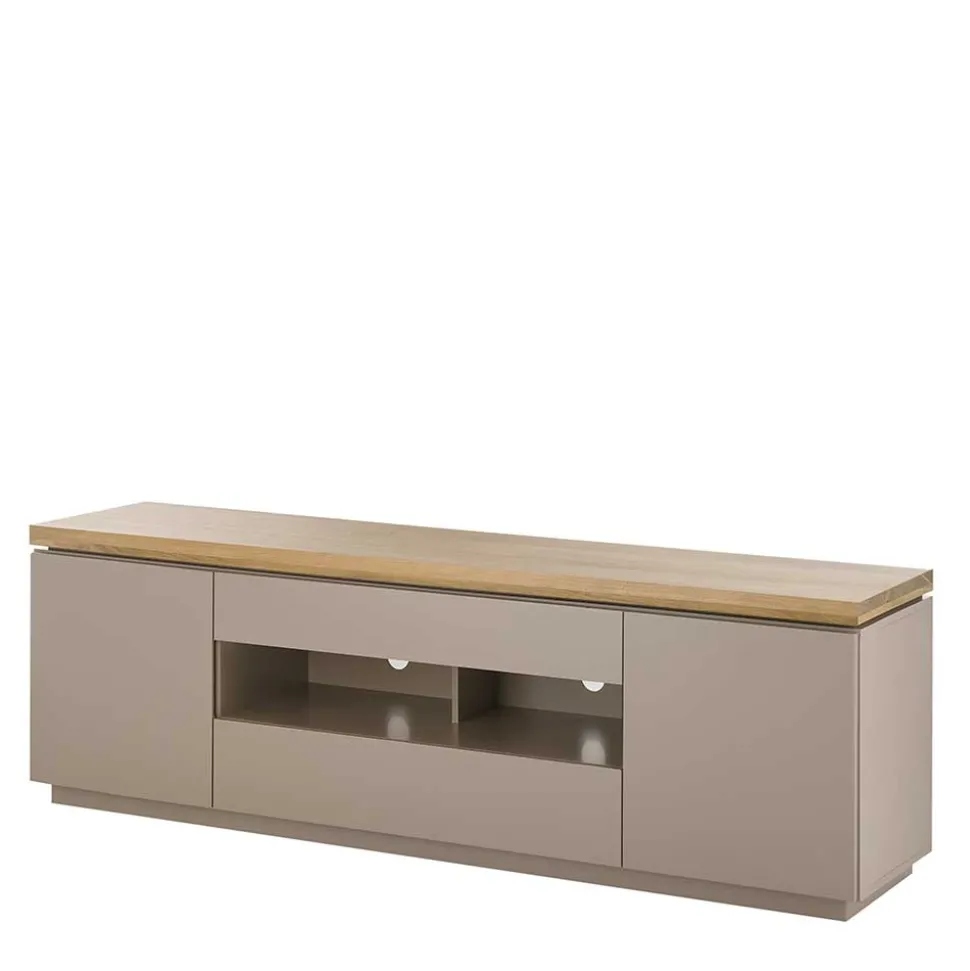 TV Unterschrank in Taupe & Akazie - Anja