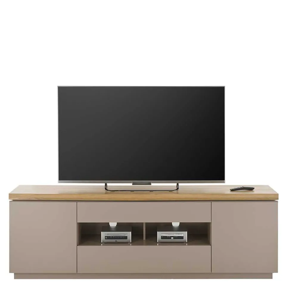 TV Unterschrank in Taupe & Akazie - Anja