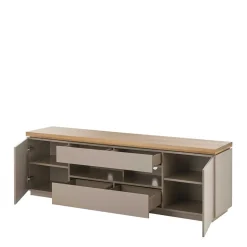 TV Unterschrank in Taupe & Akazie - Anja