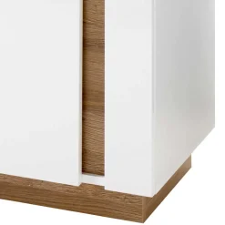 TV Wohnwand in Weiß & Wildeiche - Myrda (vierteilig)