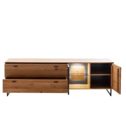 TV Wohnwand in Wildeiche teilmassiv - Drinidad (dreiteilig)