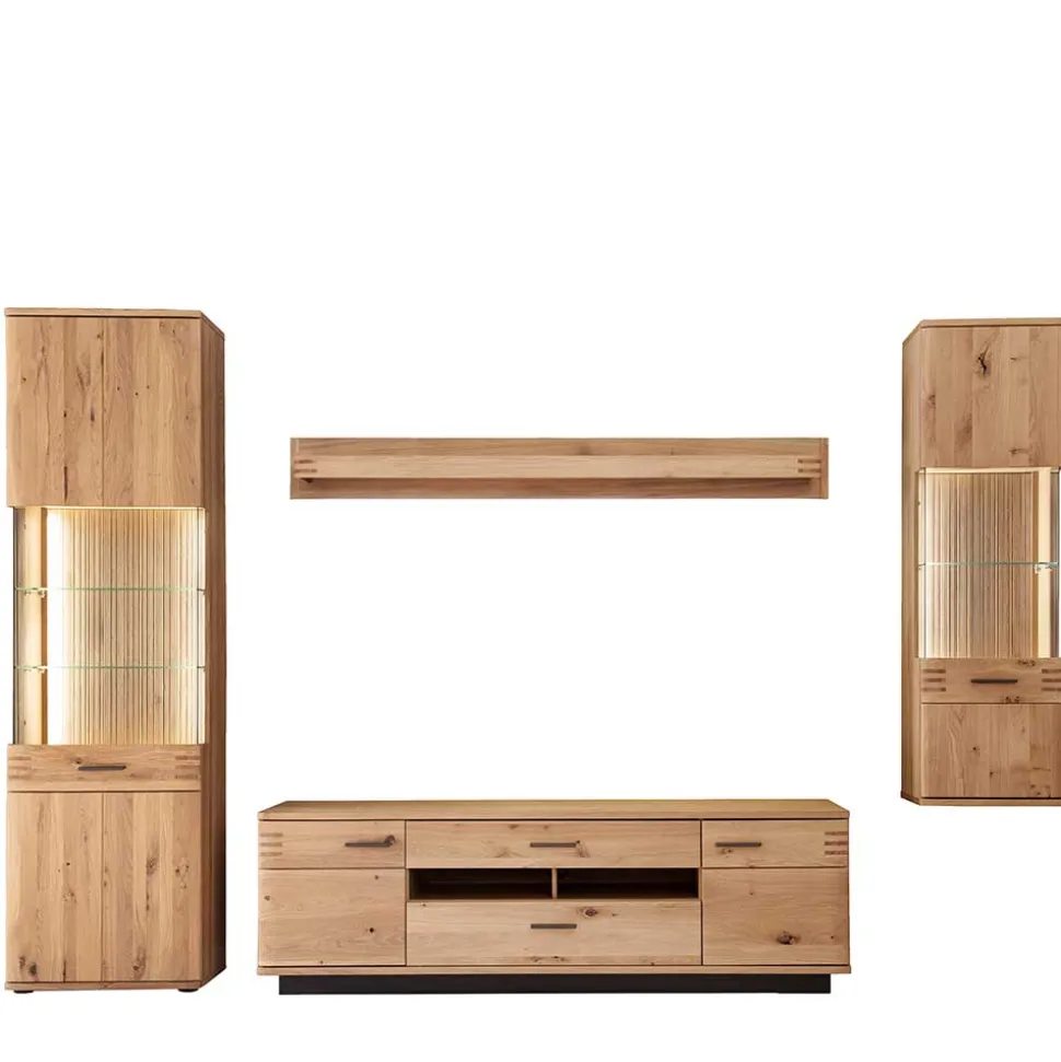 TV Wohnwand Möbel als Set - Crupean (vierteilig)