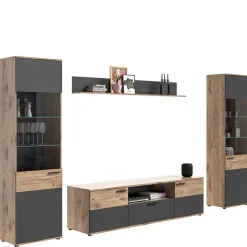 TV Wohnwand Möbel Kombination - Lucios (vierteilig)