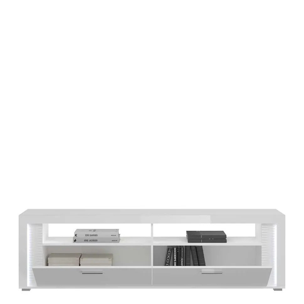 TV Wohnwand Möbel mit LED Set - Gomata (vierteilig)