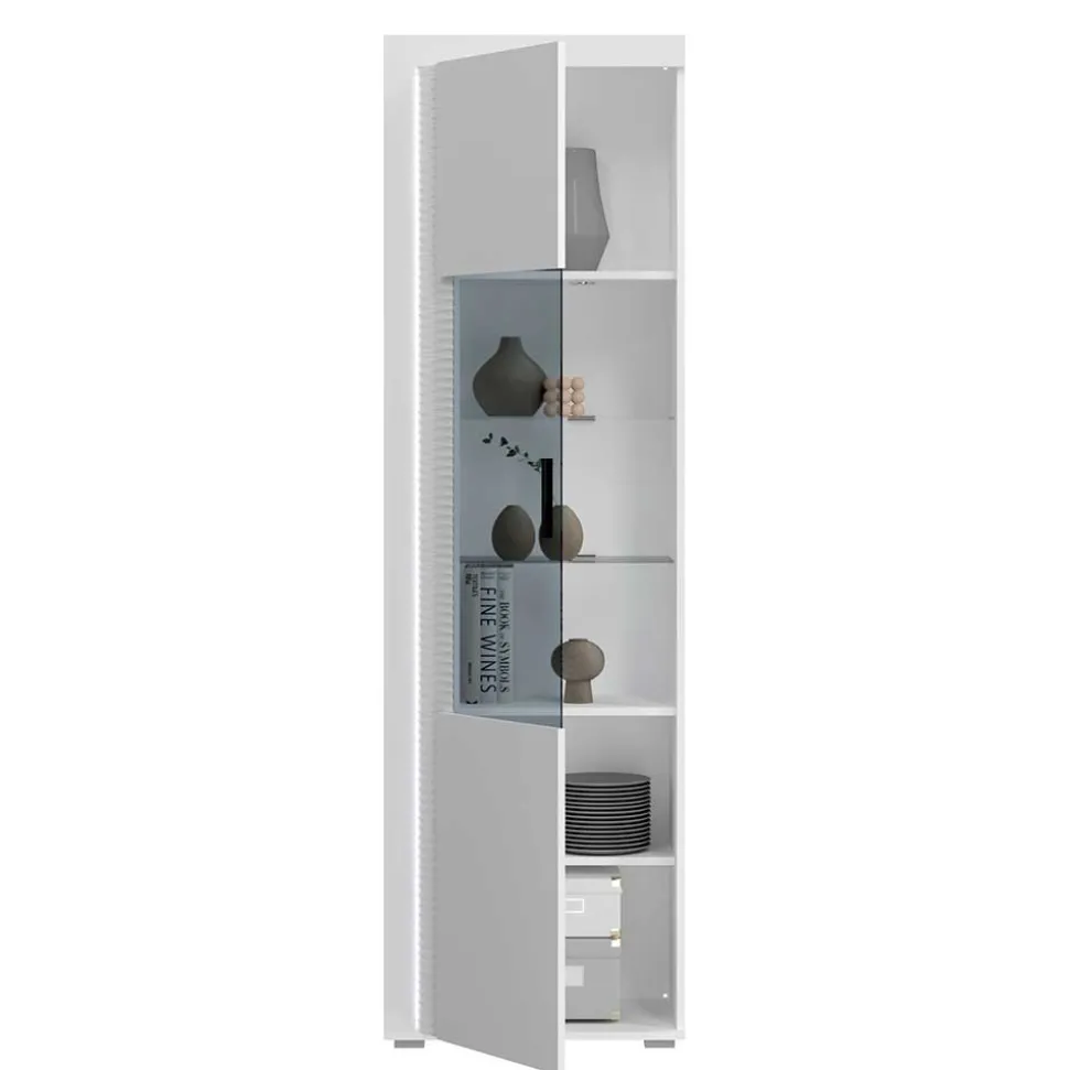 TV Wohnwand Möbel mit LED Set - Gomata (vierteilig)