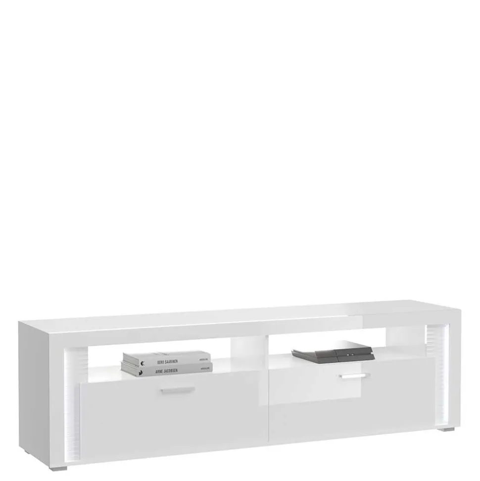 TV Wohnwand Möbel mit LED Set - Gomata (vierteilig)