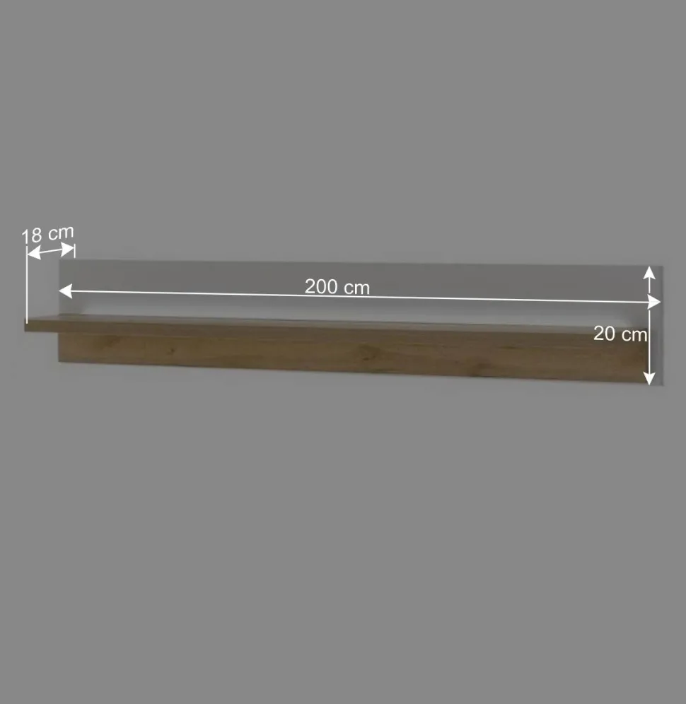 TV Wohnwand mit Licht Möbelset - Racelyn (vierteilig)