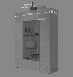 TV Wohnwand Schränke in Weiß - Vascaub (dreiteilig)
