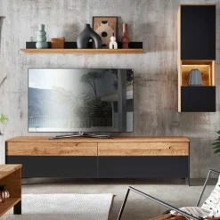 TV Wohnwandmöbel modern - Viligrana (dreiteilig)