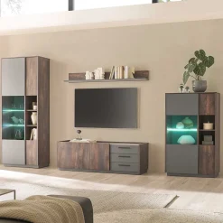 TV Wohwand Kombination modern - Mundo (vierteilig)