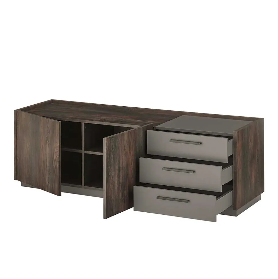 TV Wohwand Kombination modern - Mundo (vierteilig)