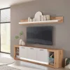 TV-Lowboard & Wandboard Set - Adejano (zweiteilig)