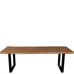 U-Fuß Tisch mit natürlicher Baumkante - Puzian