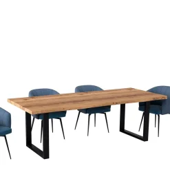 U-Fuß Tisch mit natürlicher Baumkante - Puzian