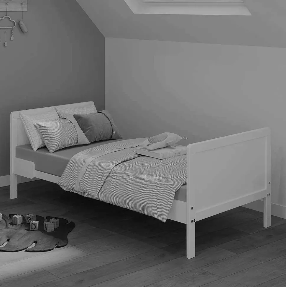 Umbaubares Kinderbett in Hellgrau - Afilon