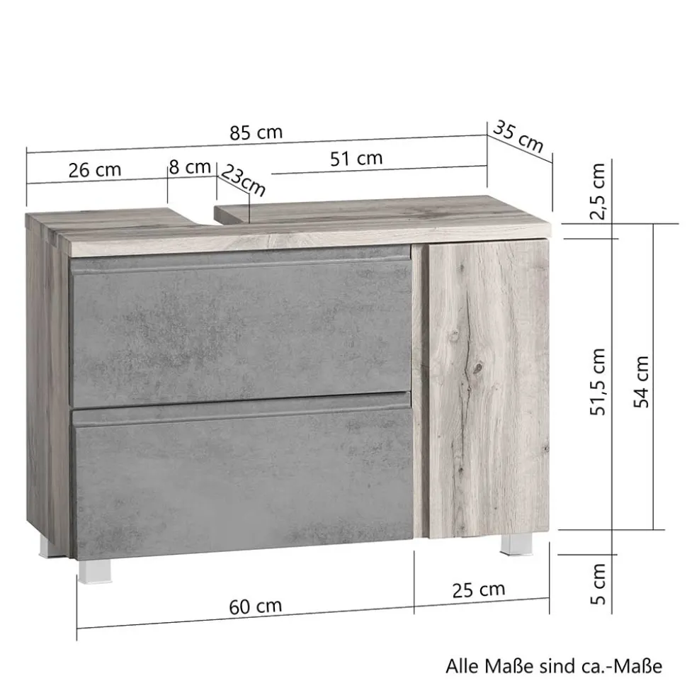 Unterbeckenschrank für Wand- oder Standmontage - Jambi
