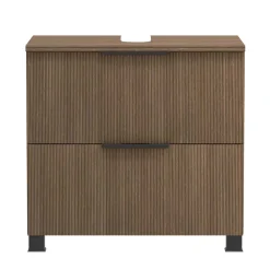 Unterbeckenschrank in dunkler Eiche Holzoptik - Ucaida