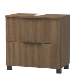 Unterbeckenschrank in dunkler Eiche Holzoptik - Ucaida