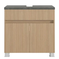 Unterbeckenschrank in Eiche Hell Dekor - Leitha