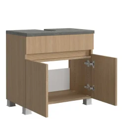 Unterbeckenschrank in Eiche Hell Dekor - Leitha