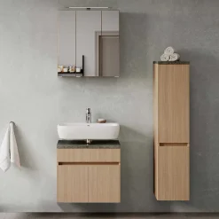 Unterbeckenschrank in Eiche Hell Dekor - Leitha