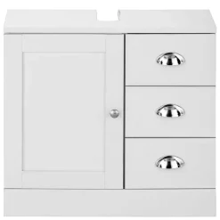 Unterbeckenschrank mit drei Schubladen & Tür - Gorgona