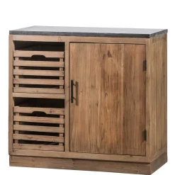Unterschrank für Küche aus Kiefer Massivholz - Macsena