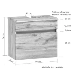 Unterschrank für Waschbecken in Wildeiche - Agiruan