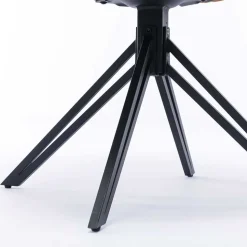 Velours Armlehnenstuhl in Oliv Grün - Sagavi (2er Set)