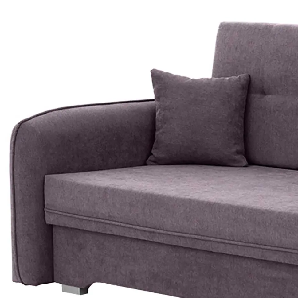 Velours Couch in Mauve mit Federkern - Speccia
