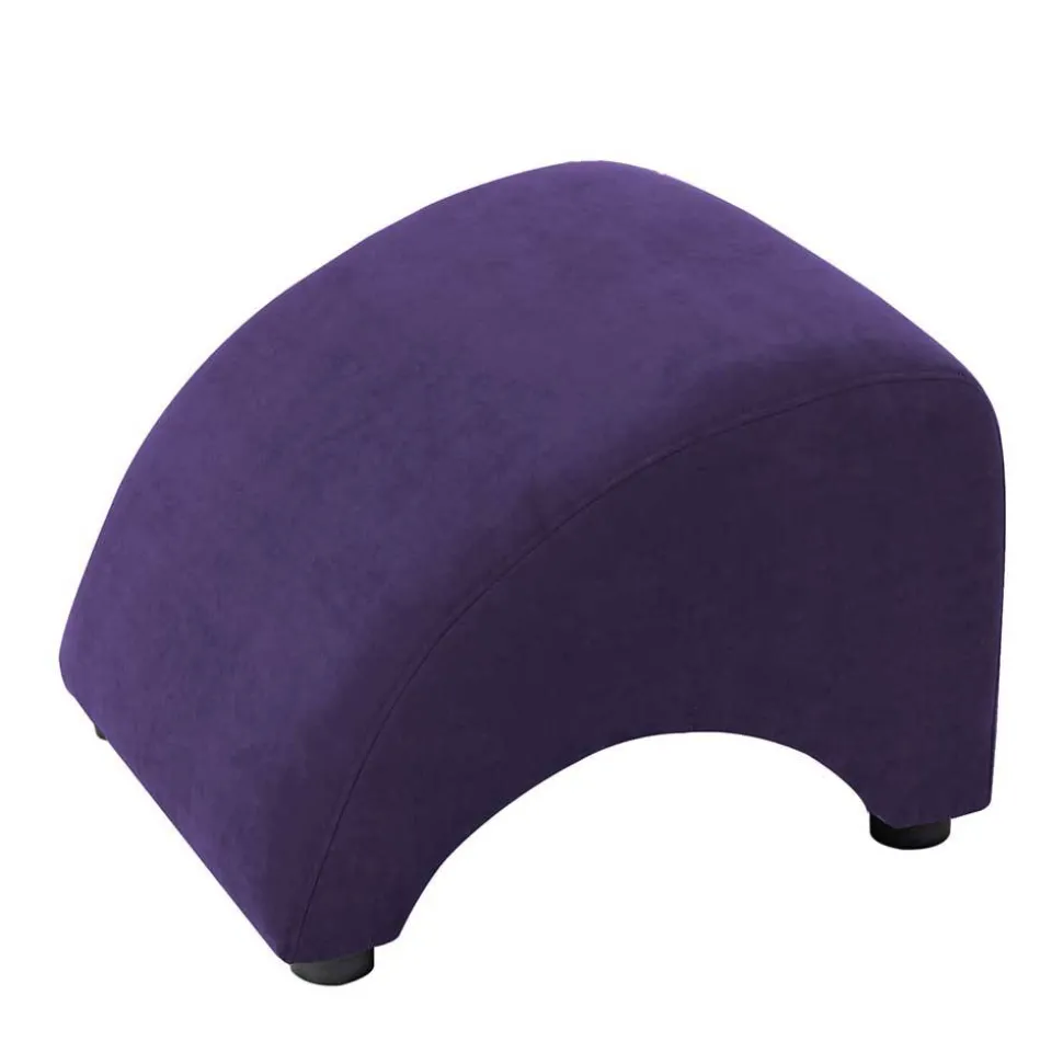 Velours Hocker in Violett - Cregorian