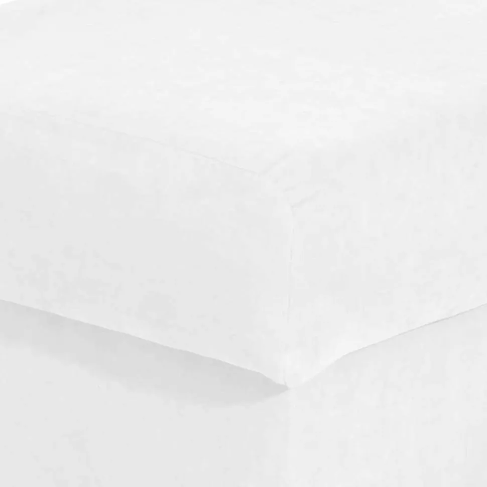 Velours Ohrensessel in Cremeweiß - Clamps