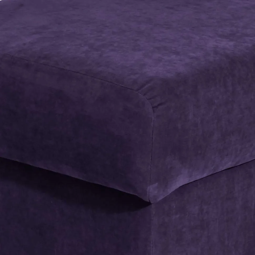 Velours Ohrensessel in Violett - Sotonio