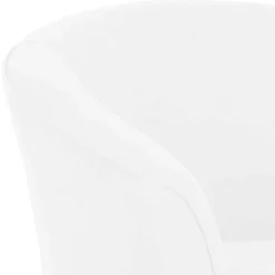 Velours Polsterssel in Creme und Buche - Potova