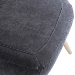 Velourssessel in Anthrazit - Prograva