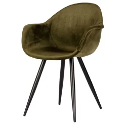 Velvet Armlehnenstuhl in Oliv Grün - Inny (2er Set)