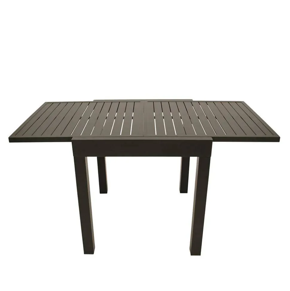 Verlängerbarer Balkontisch in Dunkelgrau - Fredoco