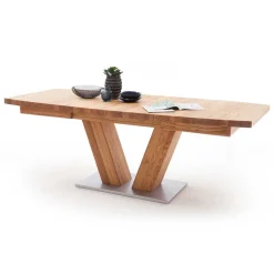 Verlängerbarer Bootsdesign Tisch aus Wildeiche - Peng