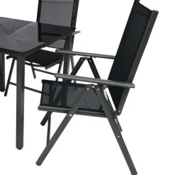 Vier Hochlehner & Gartentisch Set - Cadiz (fünfteilig)