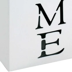 Viereckiger Schirmständer in Weiß aus Stahl - Mate