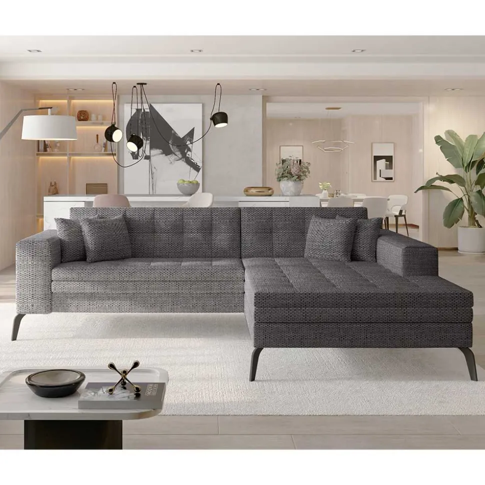 Viersitzer Sofaecke in Beigegrau - Javolena