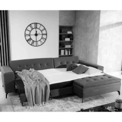 Viersitzer Sofaecke in Beigegrau - Javolena