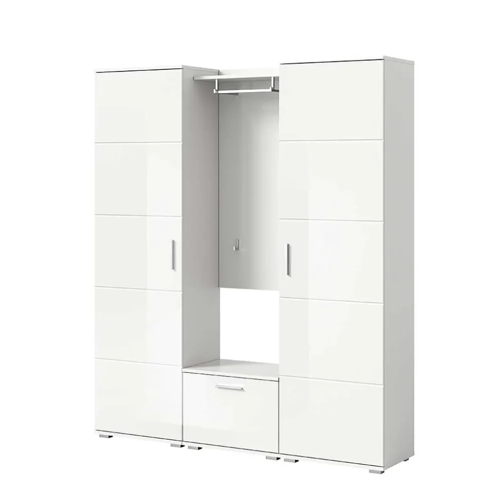 Vierteilige Garderobenkombination in Weiß - Rugova