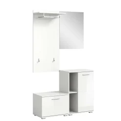 Vierteiliges Garderobenmöbel Set in modernem Design - Rugova