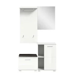 Vierteiliges Garderobenmöbel Set in modernem Design - Rugova