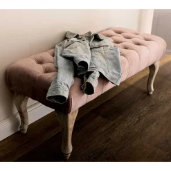 Vintage Bank in Altrosa Samt - Ruo