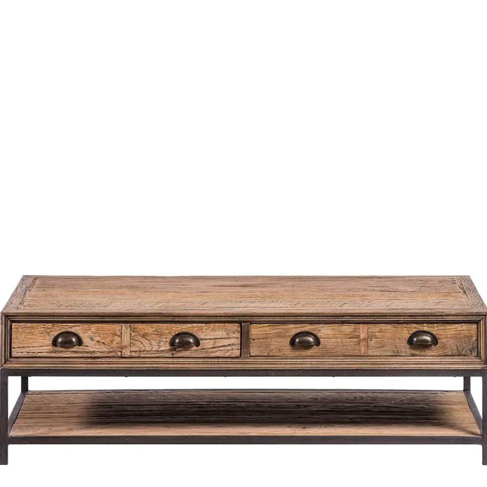 Vintage Couchtisch mit zwei Schubladen - Uvolph