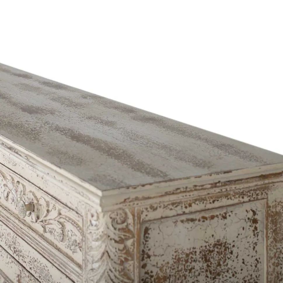 Vintage Design Anrichte in Holz White Wash - Perolyn